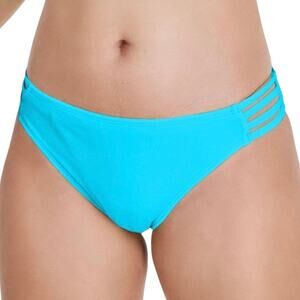 Salt + Cove Juniors' Strappy Side Hipster Bikini Swimsuit Bottom Blue Size L